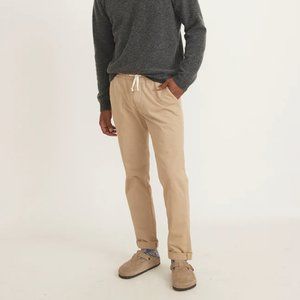 COPY - MARINE LAYER Saturday Pant Faded Khaki Tan Cream Neutral {Z9}
